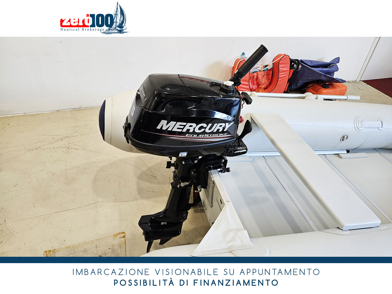 SET Gommone Mercury 320 Sport + MERCURY F 5 M - immagine 5
