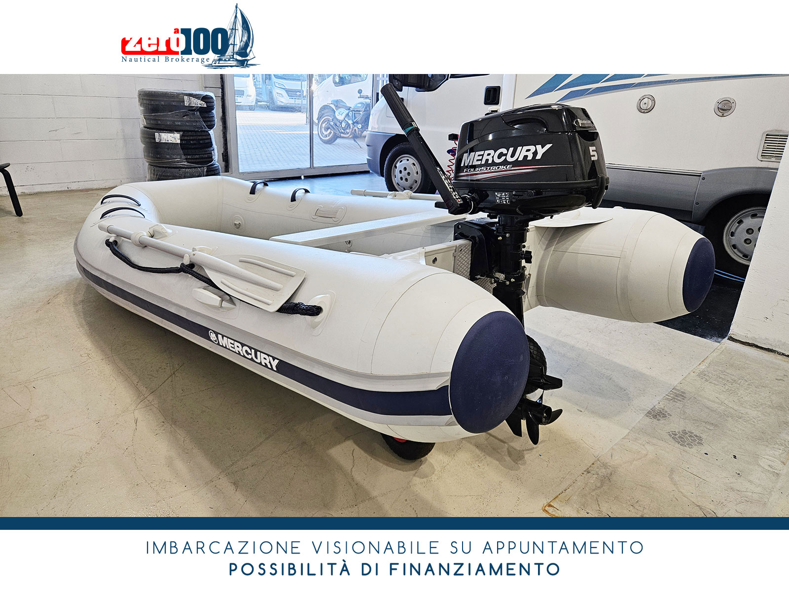SET Gommone Mercury 320 Sport + MERCURY F 5 M - immagine 6