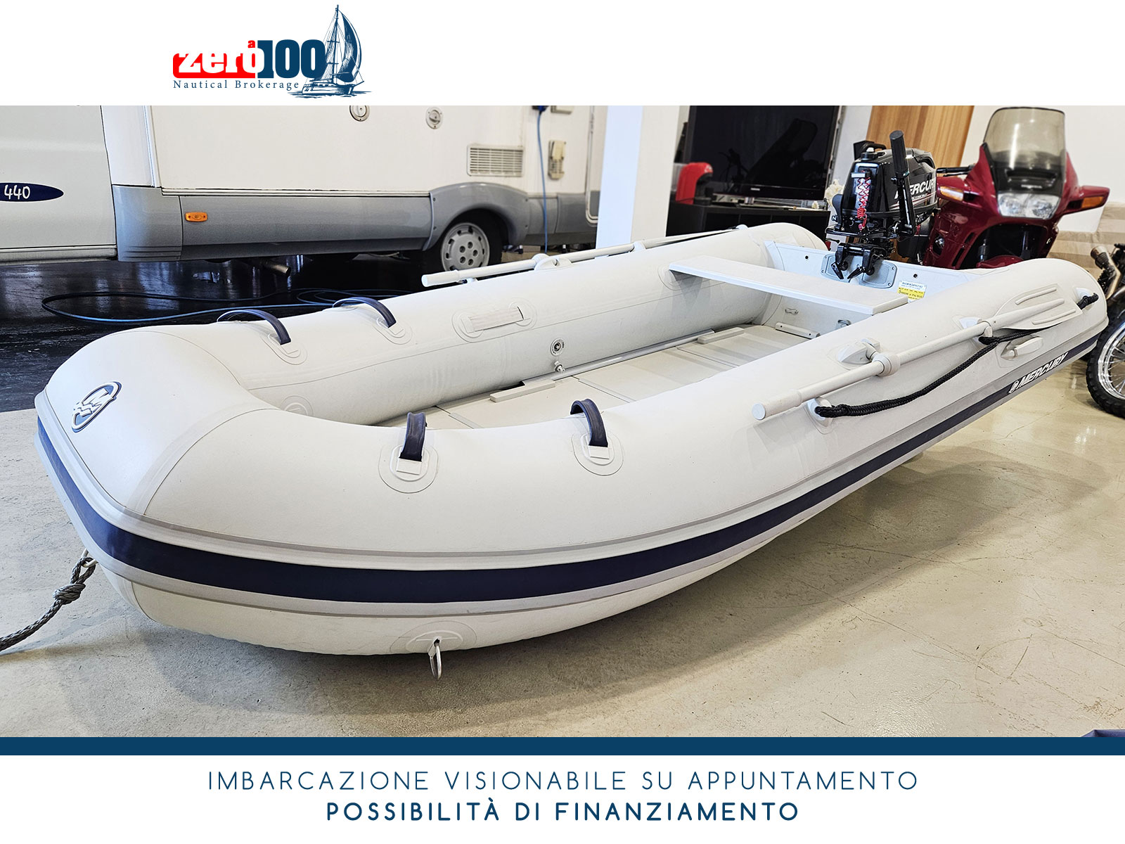 SET Gommone Mercury 320 Sport + MERCURY F 5 M - immagine 9