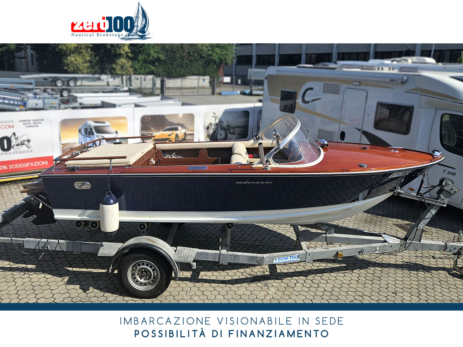 Barca classica Cadenazzi Lasco 550 + Carrello - immagine 3