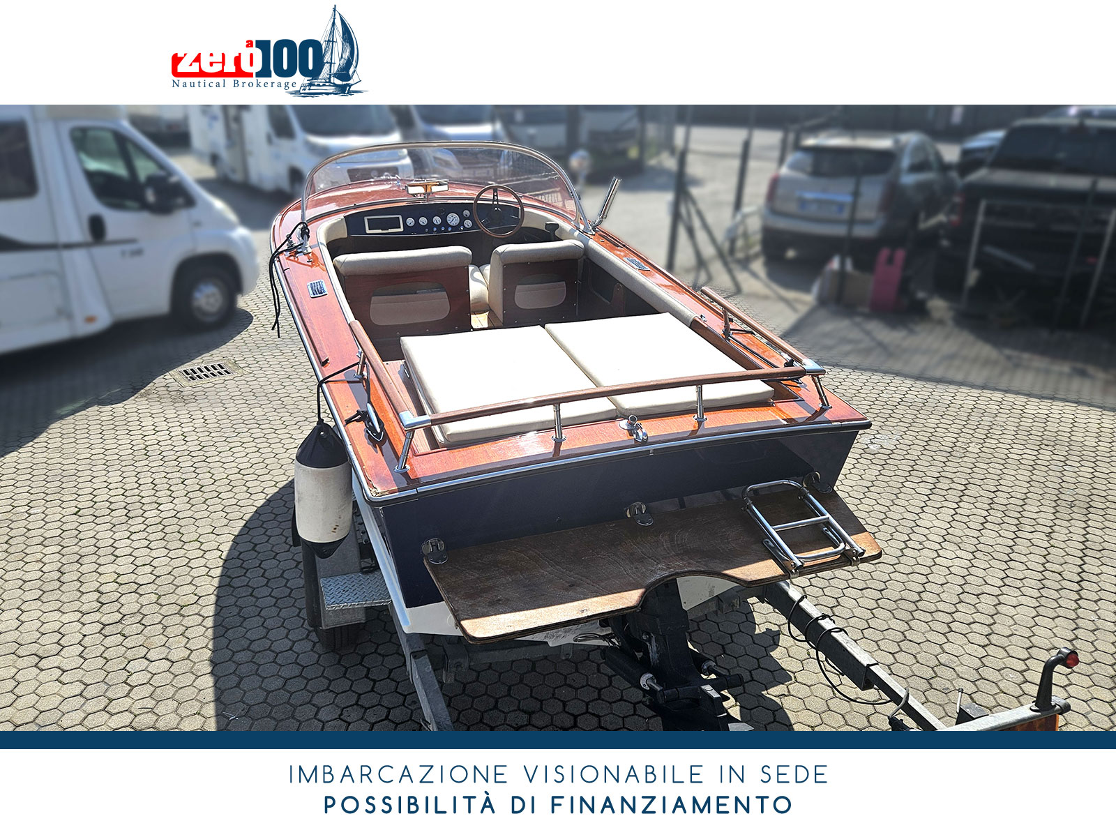 Barca classica Cadenazzi Lasco 550 + Carrello - immagine 5