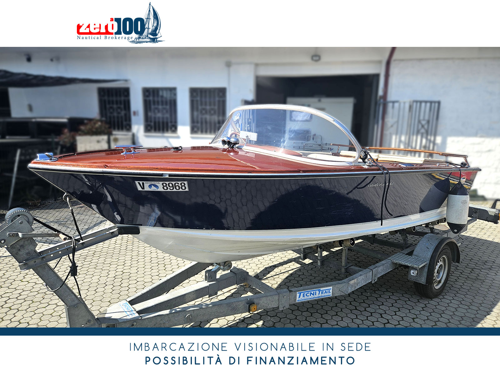 Barca classica Cadenazzi Lasco 550 + Carrello - immagine 7