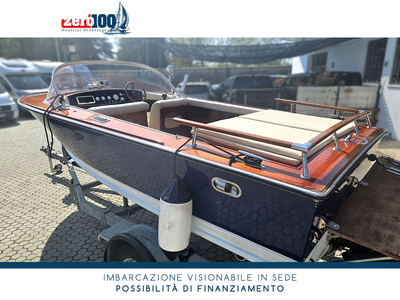 Barca classica Cadenazzi Lasco 550 + Carrello - immagine 8