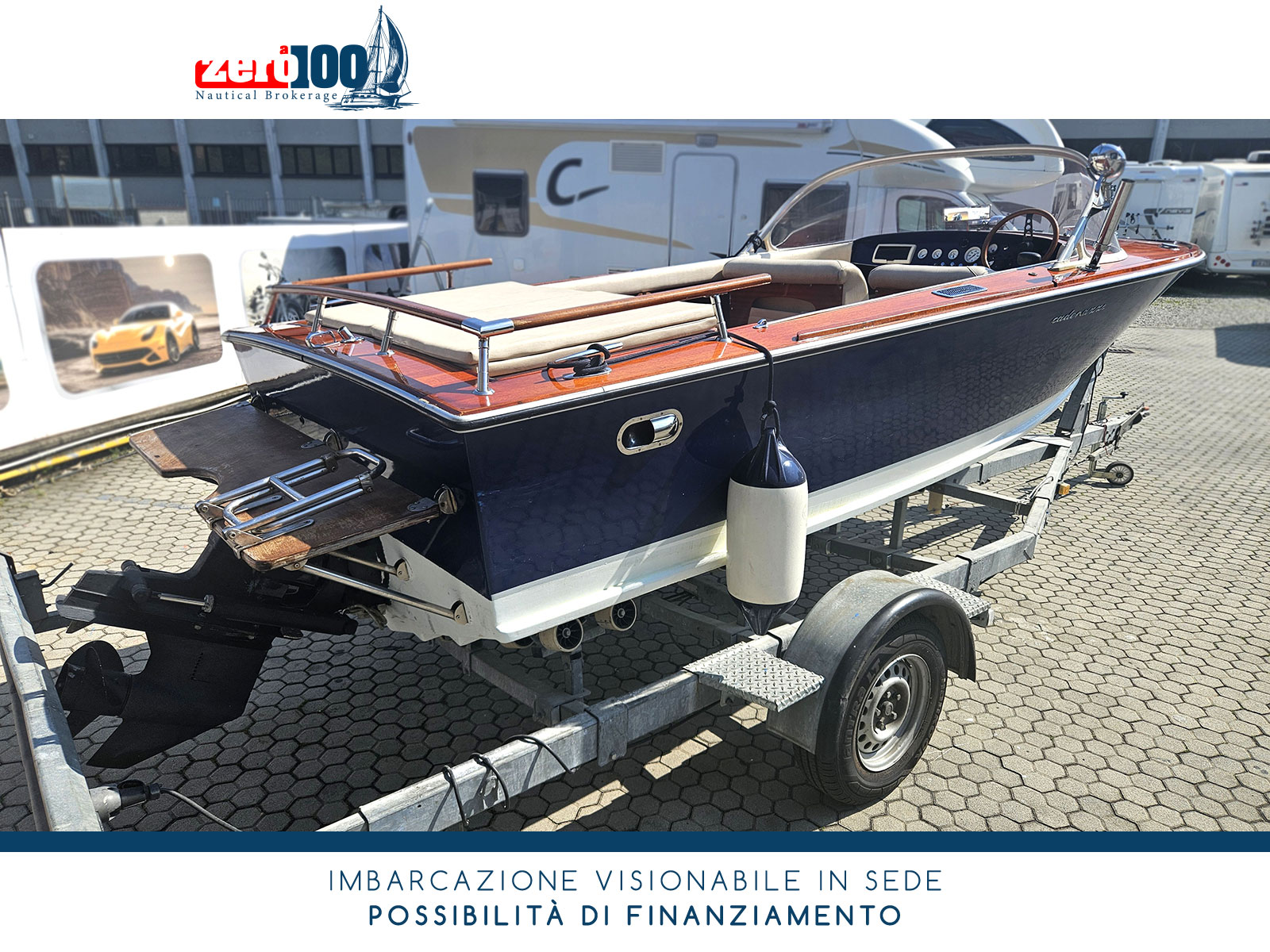 Barca classica Cadenazzi Lasco 550 + Carrello - immagine 11